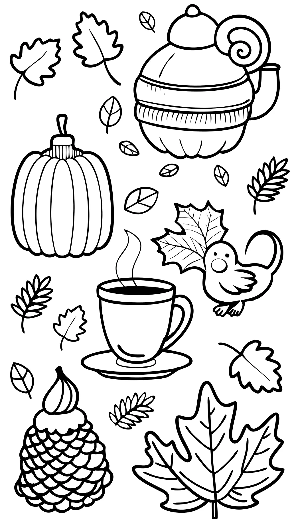 november coloring page